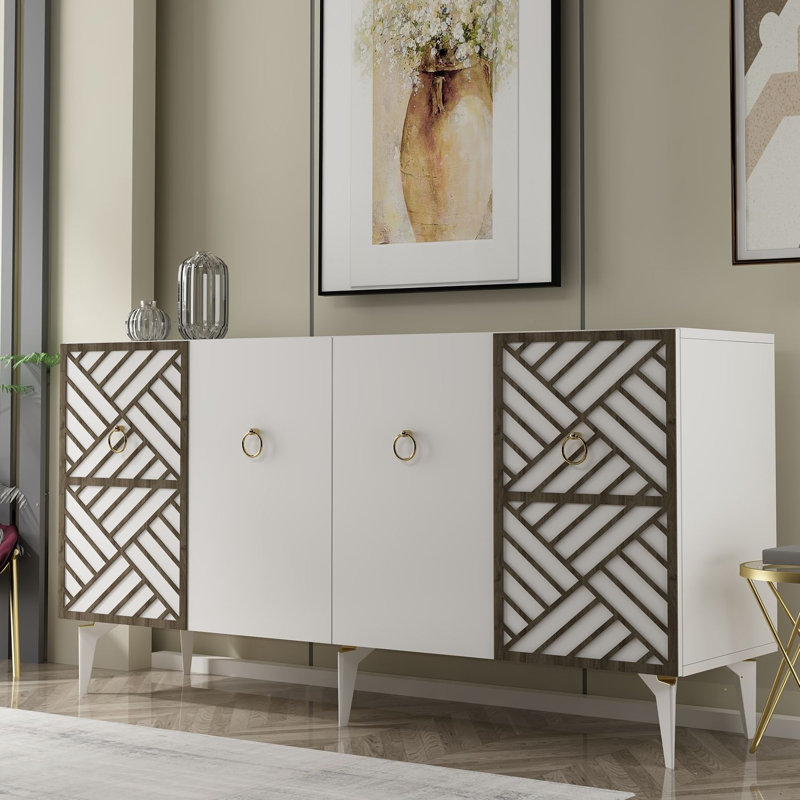 Olivia 150cm Console Table, White