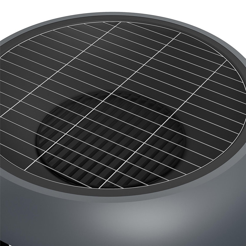 Smokeless Outdoor Fire Pit with Lid, Charcoal