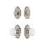 Nostalgic Warehouse Cottage Entry Set with Brown Porcelain Knob-409684236-409684253
