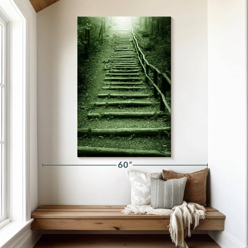 Lilie Forest Staircase, 51" H x 34" W
