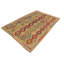 Tapis rose / vert clair en laine Kilim fait à la main One-of-a-Kind Sinclair