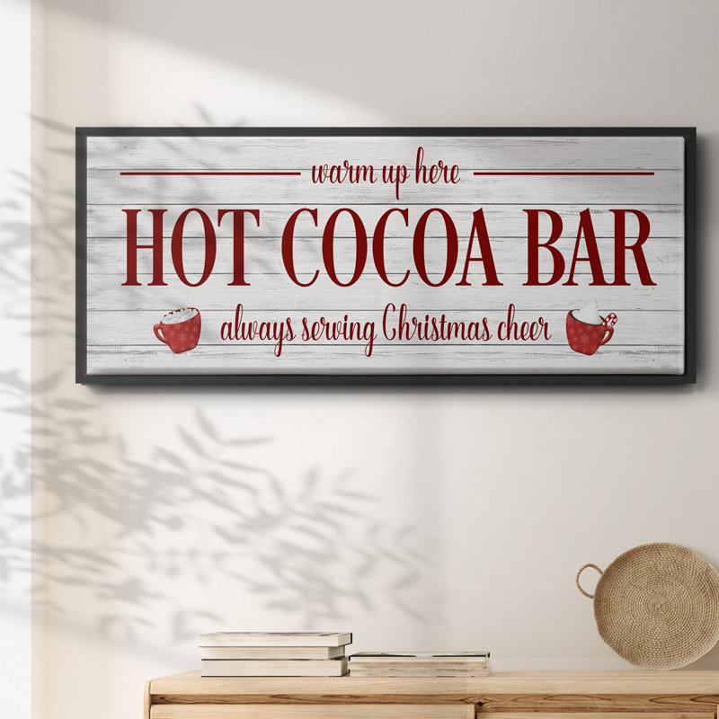 Hot Cocoa Bar - toile encadrée, H 20 po x l 50 po