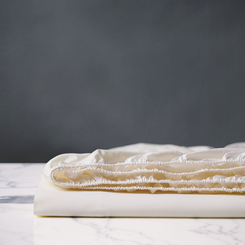 Juliet Fitted Sheet, Cal. King Fitted Sheet, Ivory