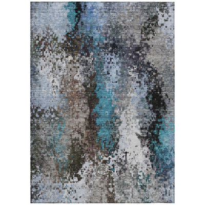 Machine Washable Indoor/Outdoor Layton ACN2242 Abstract Rug