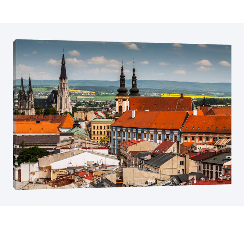 « tchèque republique, olomouc » par mikolaj gospodarek, impression sur toile tendue, 8 po x 12 po x 0,75 po, Pas de tapis