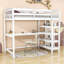 Lit mezzanine avec bureau intégré Heri par Harriet Bee-525145003-525144982
