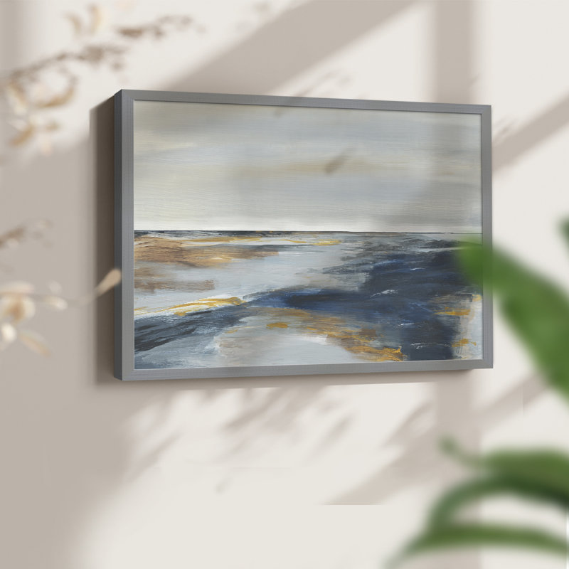 Chesapeake Dusk -Framed Print - Restickable, 8" H x 10" W, Gray