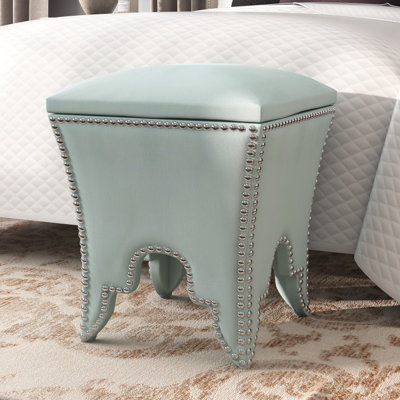 Harleysville 40.89cm Wide Square Solid Colour Ottoman with Storage