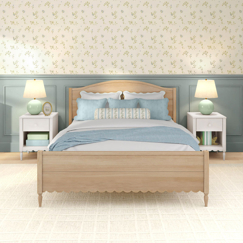 Grand lit simple Charlotte, Grand lit, Blond