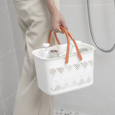 Portable Shower Caddy Basket Plastic Wash Bath Basket Organizer