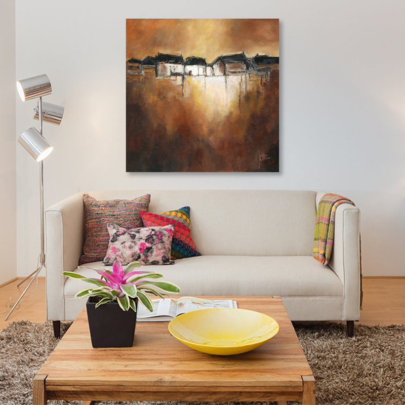 «Restful Scene III», impression sur toile, H 12 po x l 12 po x P 0,75 po, Toile tendue, Pas de tapis