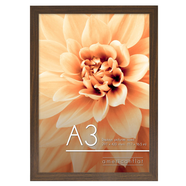 Picture Frame in White Set of 2 - Composite Wood with Shatter