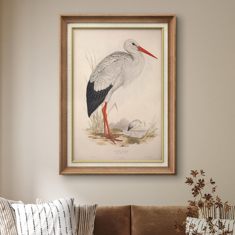 Cigogne blanche, animaux, peinture sur toile, Naturel