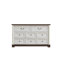 Commode et commode à 8 tiroirs spacieuses, MDF noyer, charme rustique pour un usage domestique