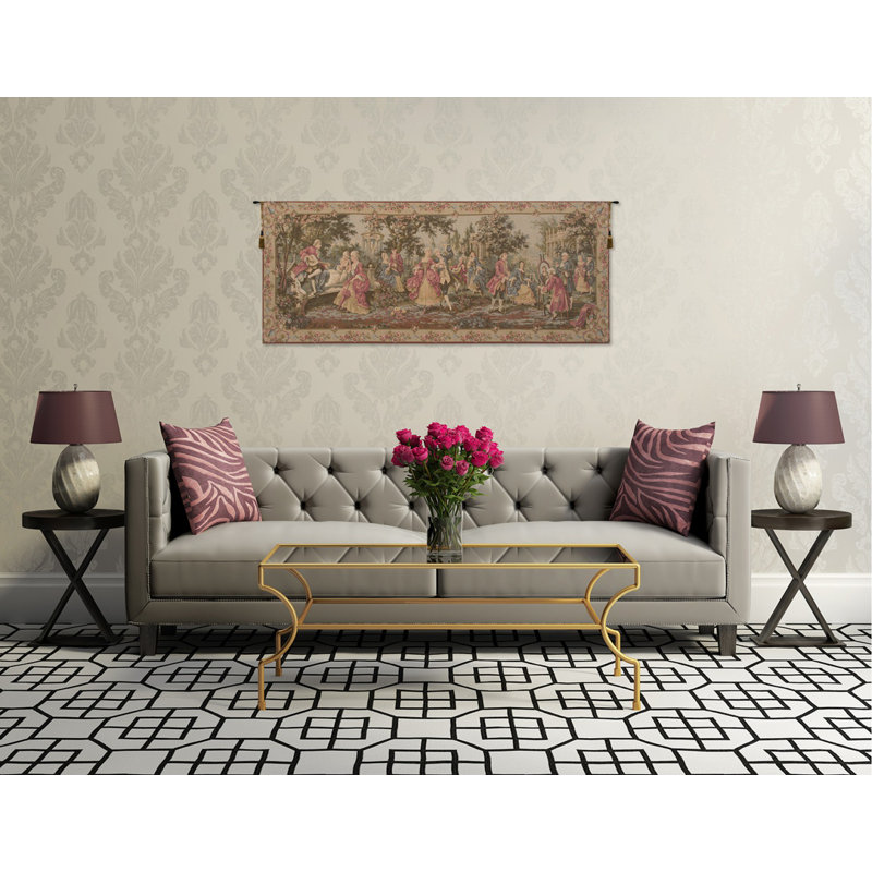 Loom Woven Cotton Blend Wall Hanging, 27" H x 67" W