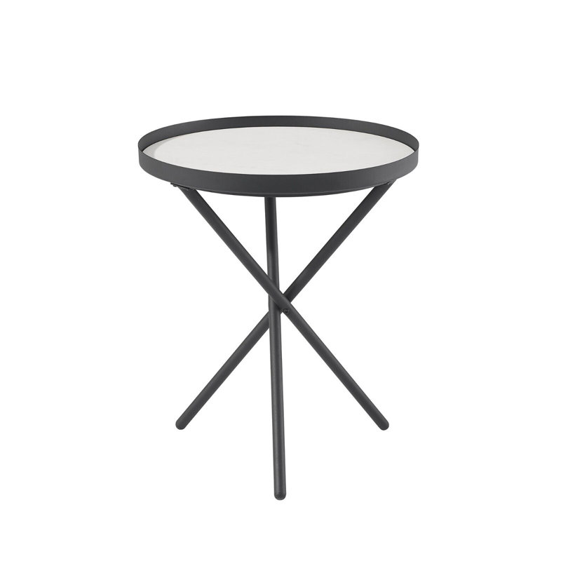 Muflier Tray Top End Table, Black