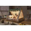 Lit maison avec tente et lumière-405200283-405200282