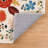 Beige Floral Machine Washable Area Rug with Non-Slip Backing-1703563069