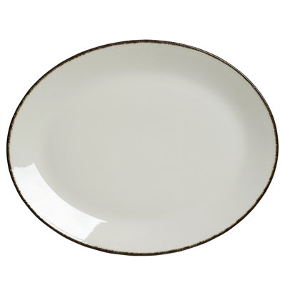BLUE DAPPLE Oval Coupe Plater