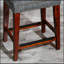 Tabouret de comptoir de 24 pouces sans dossier avec structure durable et repose-pieds intégré pour une assise confortable aux îlots de cuisine ou aux bars