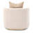 Ariana Velvet Barrel Accent Chair - Beige-107283168