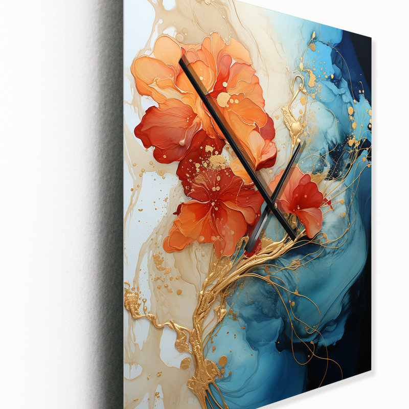 Jaishaun - Horloge murale moderne, H 32 po x l 16 po
