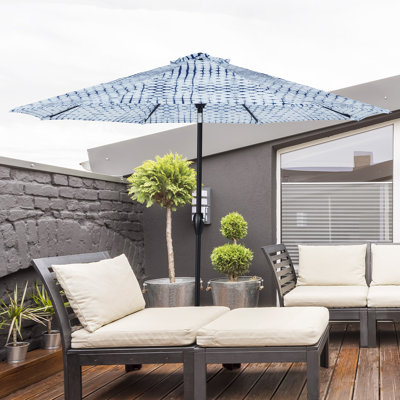 Parasol à manivelle inclinable 9 pi 9 po
