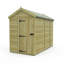Total Sheds 5ft x 9ft Apex Garden Shed - Single Door - No Windows - Pressure Treated Timber - UK Manufactured