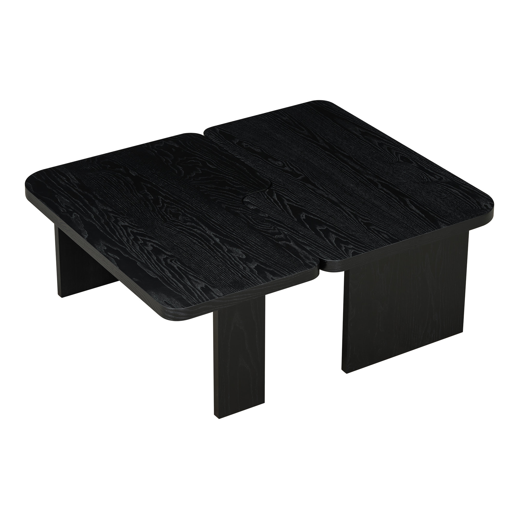 Picture of Ebern Designs Modern Minimalist Coffee Table Set | Wayfair