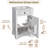 20-Inch Bathroom Vanity With Ceramic Sink, Soft Close Door, Adjustable Shelf, And Door-Mounted Storage Rack, Bathroom Vanity-400897949