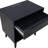 Mid Century Modern Nightstand with Charging Station, Retro Wooden End Table Living Room with Open Shelf & Large Storage Drawers, Side Table for Bedroom, Office, Black-1996827839