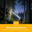 GEEPAS Zoomable LED Digital Flashlight | 3000 Lumen Super Bright Powerful 10000mAh Type-C Rechargeable | 12H Runtime 6 Modes | Waterproof Pocket Size Torch for Power Cuts Emergency Camping Hiking 60W