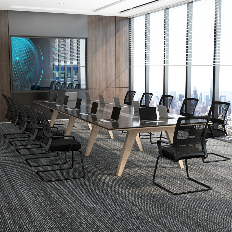Hokku Designs 12 PCS Office Mesh Office Chaise de conférence avec dossier lombaire ergonomique