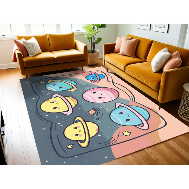 Tapis pour enfant East Urban Home, Rectangulaire 2 pi x 3 pi