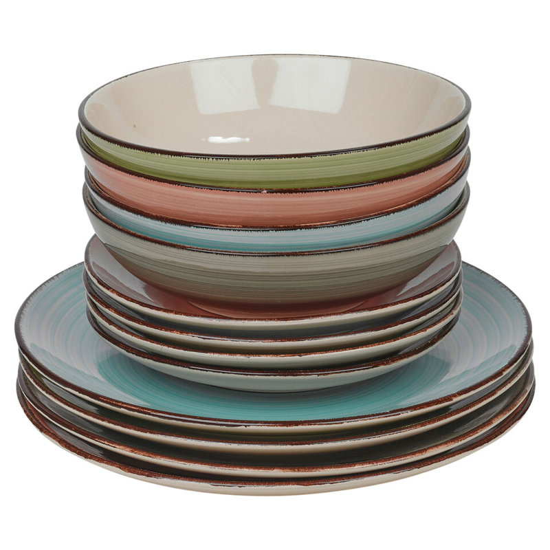 Piece Ceramic Dinnerware Set - Service for 8