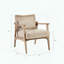 Chaise d'appoint Mid-Century avec dossier en canne