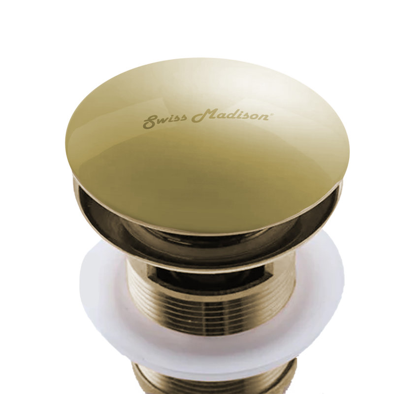 Swiss Madison Pop-Up Bathroom Sink Drain, Gold