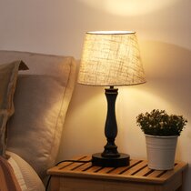 Battery Powered Live Edge Wood Table Lamp Loon Peak Base Color: Hickory Brown