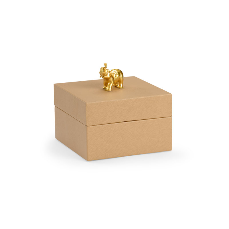 Pam Cain Decorative Box, Tan