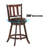 Auburndale Swivel Upholstered Counter Stool with Solid Wood Frame-1878196020