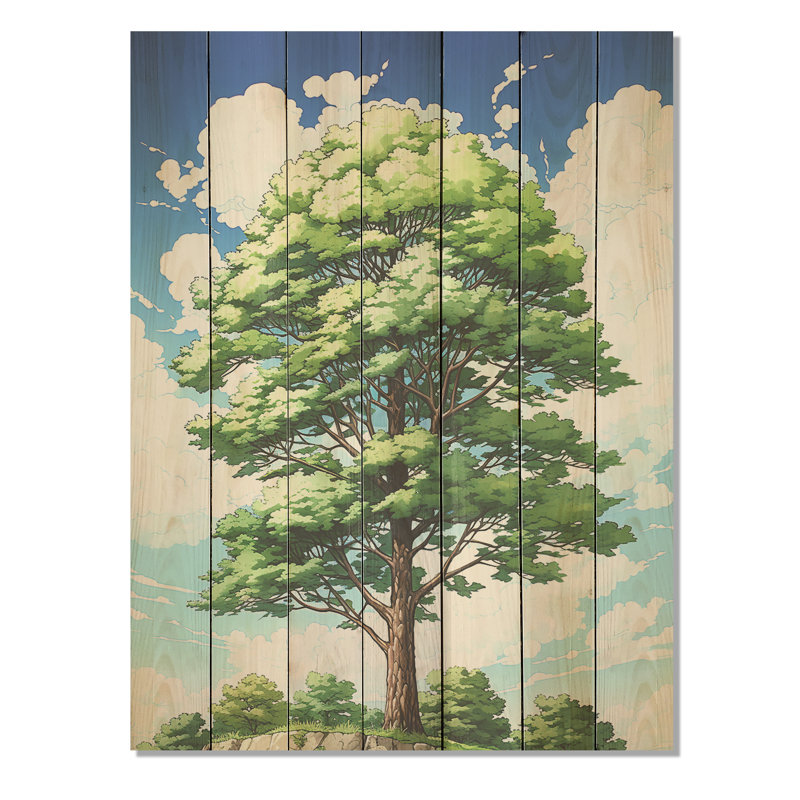 Arbre de Basswood américain ensoleillé - Essence II, H 20 po x l 10 po