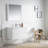 Blossom 36 Inch Floating Bathroom Vanity with Ceramic Sink – All-Wood Single Vanity with 2 Soft-Close U-Shaped Drawers-49240138