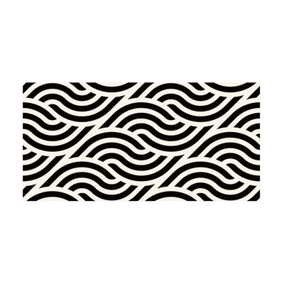120 x 60cm PVC Field Tile in Black/White