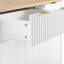 Fluted Kitchen Island With Storage