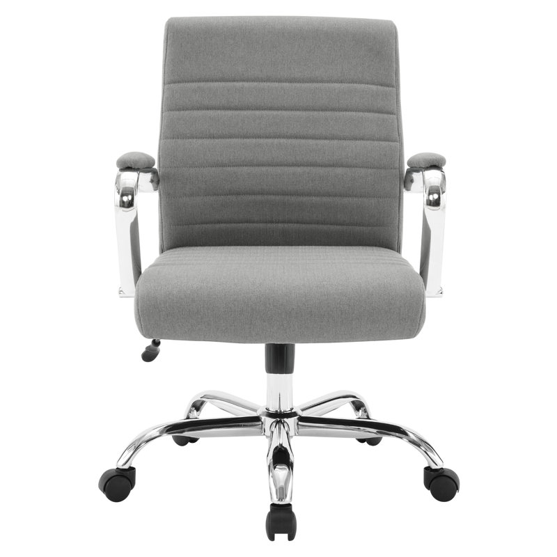 Mallory Polyester Blend Task Chair, Gray