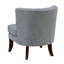 Fauteuil d'appoint contemporain capitonné à boutons