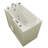 Prairie 45.75'' x 26'' Whirlpool Fiberglass Bathtub with Faucet-23009624-23009623