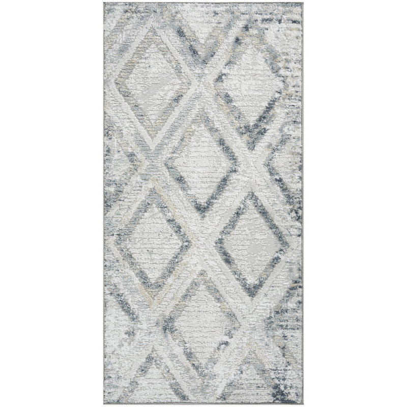 Tapis d'intérieur gris marine 2 pi x 4 pi Leuchte, Tapis de couloir 2 pi x 4 pi
