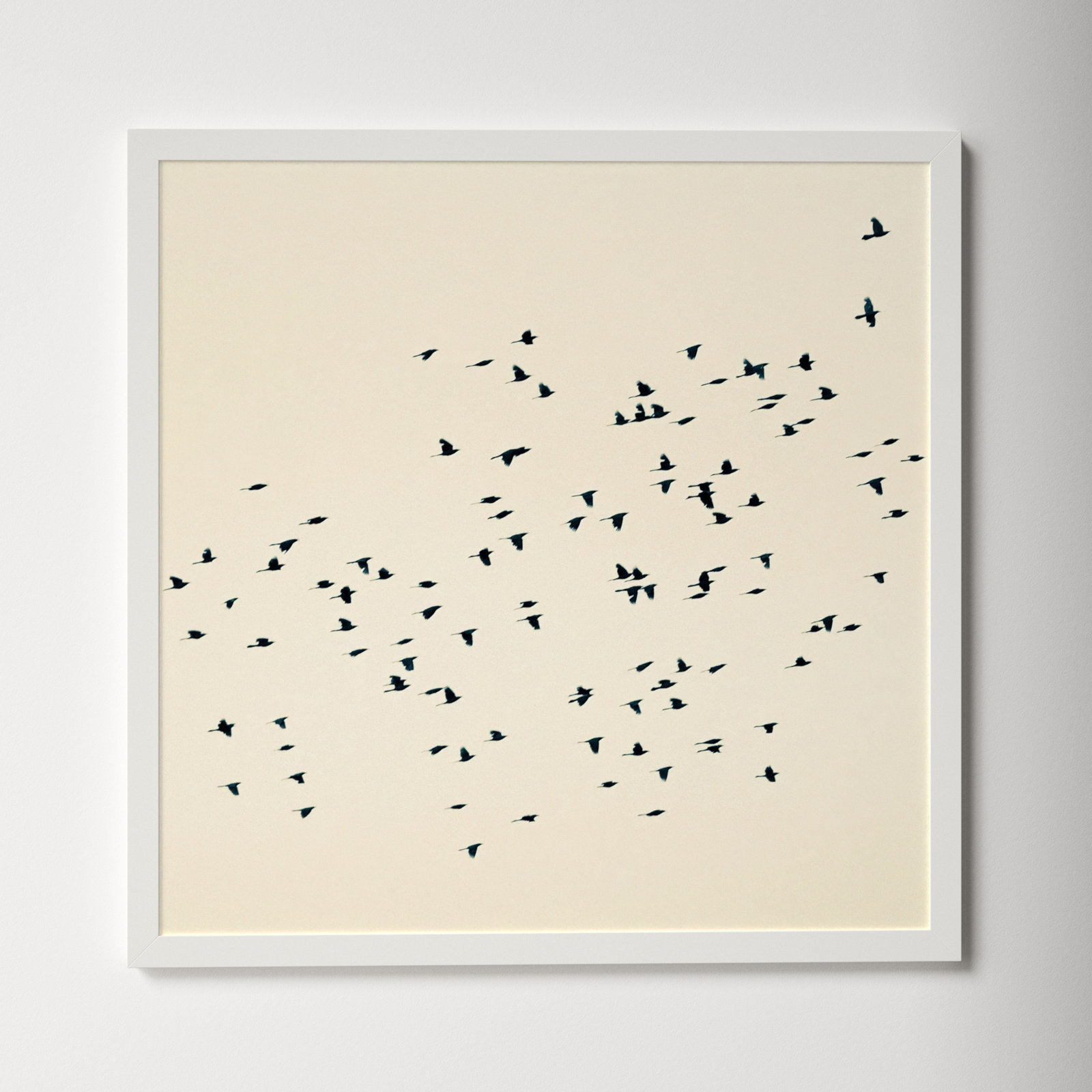 Soaring by Peter Dušek, White, 30" H x 30" W x 1.25" D