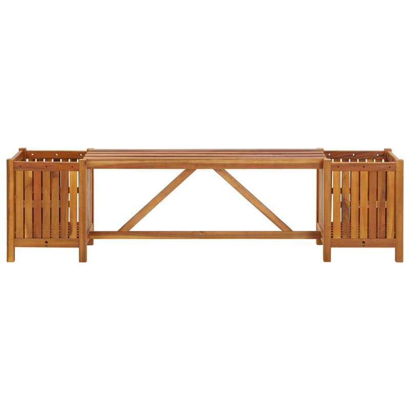 Lauro Solid Wood Acacia Outdoor Bench